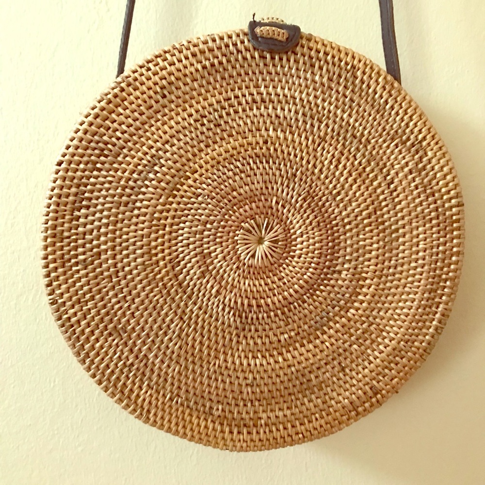 Balinese Circle Rattan Handbag